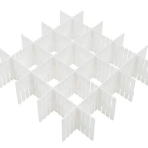 AVX-AG126H Set 5 separatoare de sertare, modulare, din plastic pentru cosmetice, sosete sau lenjerie intima