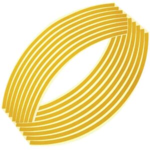 AVX-AG555D Set 16 ornamente Reflectorizante pentru jante auto, moto, culoare Galben