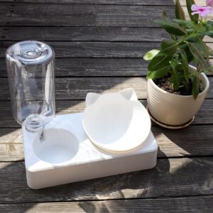 AVX-AG684A Vas pentru alimente cu distribuitor apa pentru pisici, 2in1 AG684A