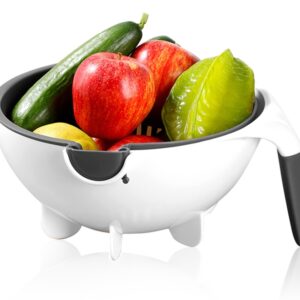 AVX-AG693 Taietor de legume rotativ, multifuncțional, 3 functii, 5 lame inlocuibile