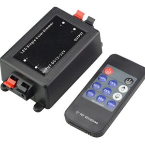 Dimmer / comutator wireless pentru Banda LED cu Telecomanda, 12V - 24V AVX-AG752B Dimmer / comutator wireless pentru Banda LED cu Telecomanda, 12V - 24V
