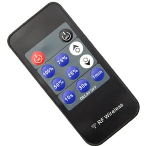 Dimmer / comutator wireless pentru Banda LED cu Telecomanda, 12V - 24V AVX-AG752B Dimmer / comutator wireless pentru Banda LED cu Telecomanda, 12V - 24V