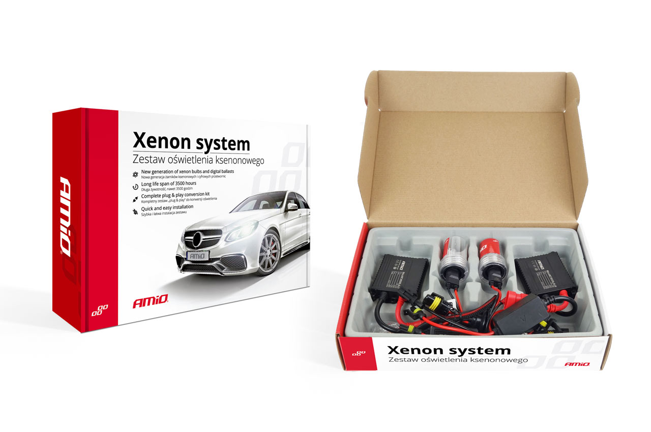 AVX-AM01958 Kit XENON AC model SLIM, compatibil HB3, 9005, 35W, 9-16V, 4300K, destinat competitiilor auto sau off-road