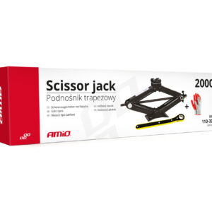 AVX-AM02479 Cric Trapezoidal cu actionare manuala, capacitate ridicare 2000 kg, cu clichet si manusi de lucru