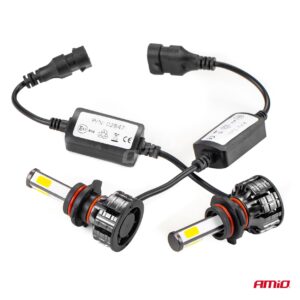 AVX-AM02847 Instalatie LED COB 2Side AMiO, compatibil HB4, destinat competitiilor auto sau off-road