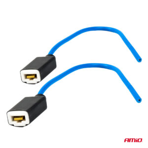 AVX-AM03050 Set 2 mufe ceramice drepte, soclu H1, H3, rezistente termic