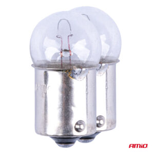 AVX-AM03350 Set 2 becuri cu halogen, soclu R10W, BA15s, alimentare 12V