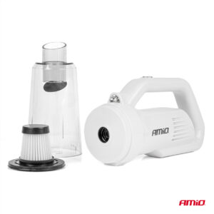 AVX-AM03691 Aspirator Auto PREMIUM, fara sac, cu filtru HEPA, alimentare 12V, putere 60W, vacuum 5kPa