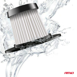 AVX-AM03691 Aspirator Auto PREMIUM, fara sac, cu filtru HEPA, alimentare 12V, putere 60W, vacuum 5kPa