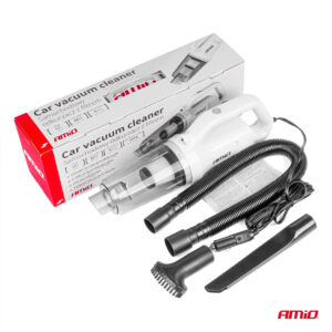 AVX-AM03691 Aspirator Auto PREMIUM, fara sac, cu filtru HEPA, alimentare 12V, putere 60W, vacuum 5kPa