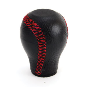 Nuca schimbator de viteza din piele cu cusatura rosie