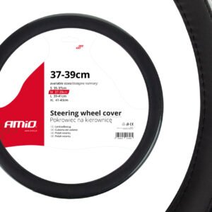 Husa volan negru + carbon lacuit SWC-18-M (37-39cm)