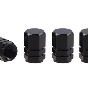 AVX-AM02237 Set capacele auto pentru ventil hexagon negru 4 buc