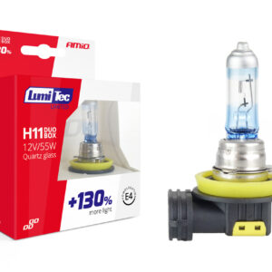 Set becuri cu halogen H11 12V 55W LumiTec LIMITED + 130% DUO BOX