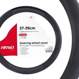 Husa volan neagra model Relax SWC-24-M (37-39cm)