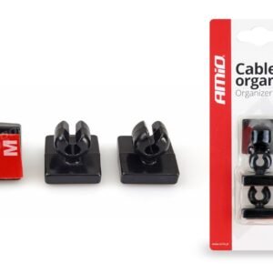 Set de 3 cleme din silicon pentru organizare cabluri