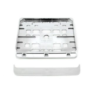 Suport numar inmatriculare cromat pentru motocicleta 15 x 19cm