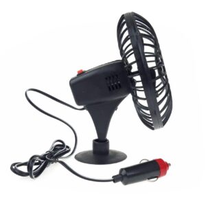 AVX-AM02235 Ventilator auto cu ventuza, 12V, alimentare la bricheta masinii