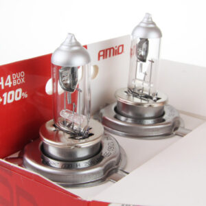 Set becuri cu halogen H4 12V 60 / 55W LumiTec SILVER + 100% DUO BOX AVX-AM01402 Set becuri cu halogen H4 12V 60 / 55W LumiTec SILVER + 100% DUO BOX