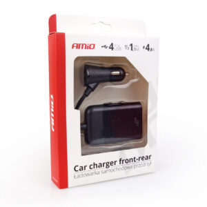 Incarcator auto fata-spate cu cablu 4xUSB AVX-AM01986 Incarcator auto fata-spate cu cablu 4xUSB