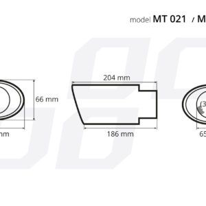 AVX-AM02353 Ornament toba esapament din otel inoxidabil 021BLC