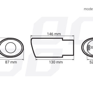 AVX-AM01303 Ornament toba esapament din otel inoxidabil MT 003