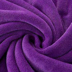 AVX-BQ8B Prosop din microfibra super absorbant cu uscare rapida, 100 x 50 cm, culoare Violet