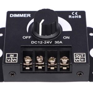 AVX-AG132C Dimmer LED cu reglaj manual, 12V - 24V, 360W - 720W, 30A