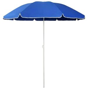 Umbrela de Plaja sau Gradina, culoare Albastra, model XL cu deschidere de pana la 160 cm