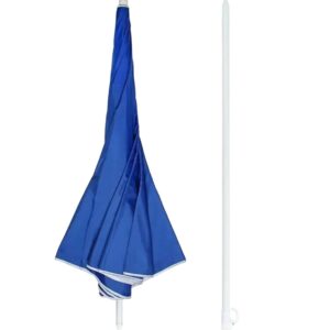 AVX-AG228B Umbrela de Plaja sau Gradina, culoare Albastra, model XL cu deschidere de pana la 160 cm