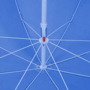 AVX-AG228B Umbrela de Plaja sau Gradina, culoare Albastra, model XL cu deschidere de pana la 160 cm