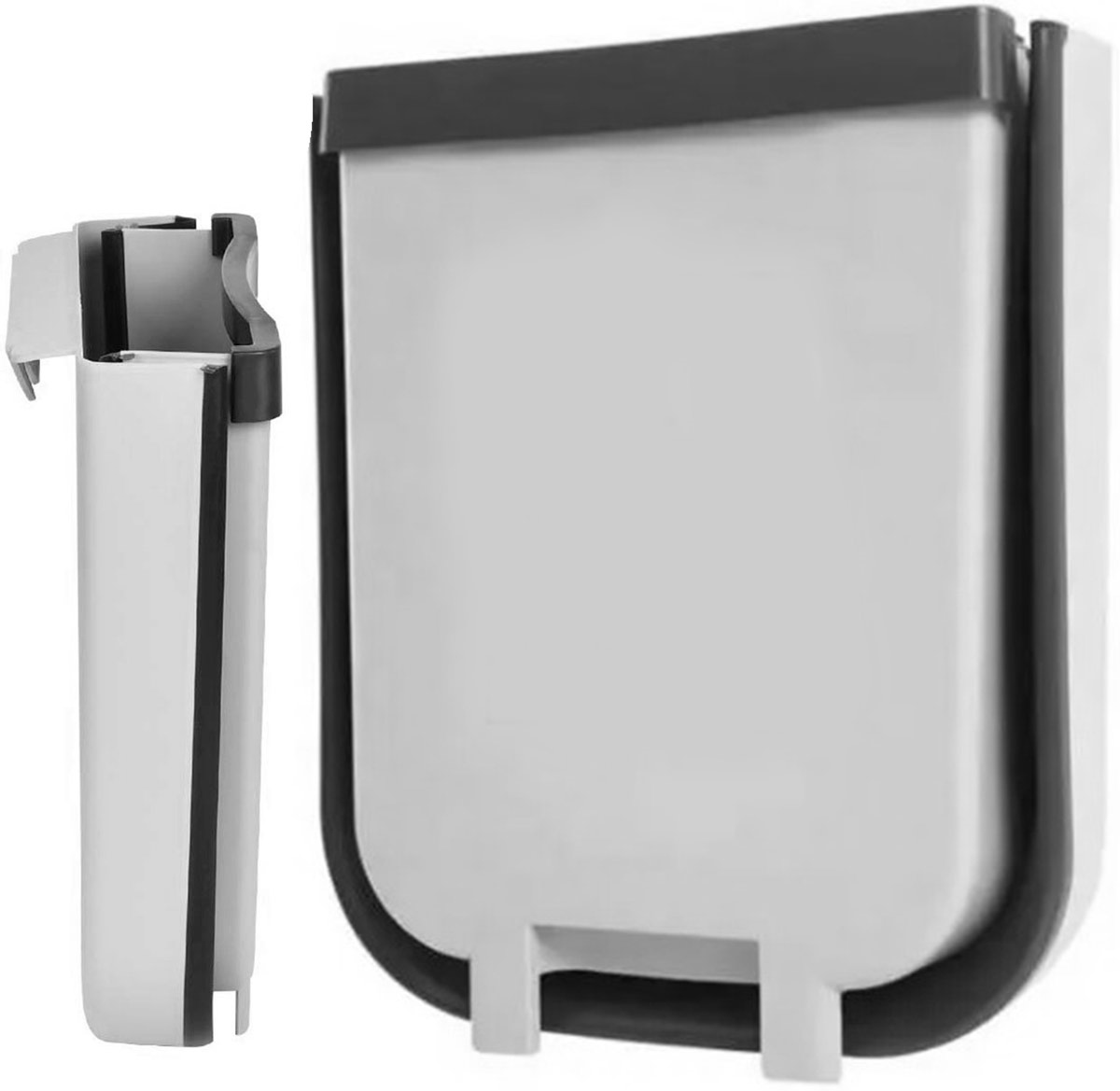 AG240F_ag240f_22.jpg AVX-AG240F Cos de gunoi pliabil, suspendat pentru bucatarie, culoare Gri, capacitate 8 litri