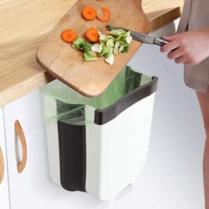 Cos de gunoi pliabil, suspendat pentru bucatarie, culoare Gri, capacitate 8 litri AVX-AG240F Cos de gunoi pliabil, suspendat pentru bucatarie, culoare Gri, capacitate 8 litri