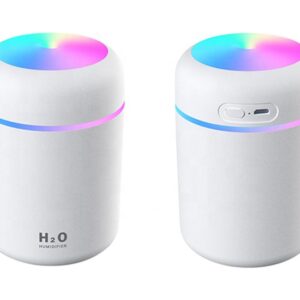 AVX-AG354F Umidificator - Difuzor Aromaterapie cu ultrasunete pentru casa sau masina, iluminare LED, carcasa culoare alba, AVX-AG354F