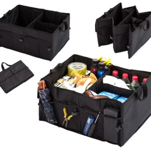 AVX-AG403 Organizator portbagaj auto cu 9 buzunare, 55 x 38 x 26cm, culoare neagra