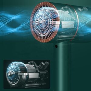 AVX-AG440C Uscator de par pentru casa sau calatorii, alimentare 220V, culoare Verde, AVX-AG440C