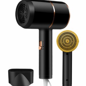 Uscator de par pentru casa sau calatorii, alimentare 220V, culoare Neagra, AVX-AG440E