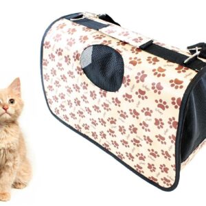 Geanta de Transport pentru Caine sau Pisica - ALB/MARO AG644C