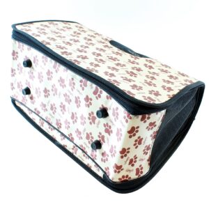 AVX-AG644C Geanta de Transport pentru Caine sau Pisica - ALB/MARO AG644C