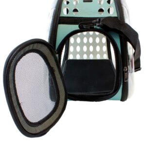 AVX-AG644M Geanta de Transport pentru Caine sau Pisica ALBASTRU - TRANSPARENT AG644M