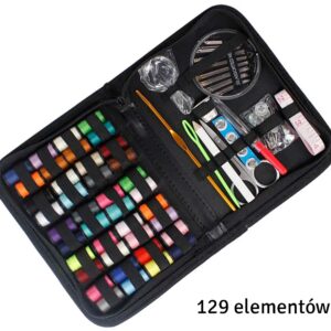 AVX-AG645E Set 129 piese pentru croitorie in husa eleganta, un cadou perfect pentru pasionații de croitorie