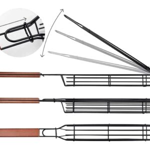 Ustensila de tip "cos" cu maner pentru preparat legume la gratar AVX-AG666F Ustensila de tip "cos" cu maner pentru preparat legume la gratar