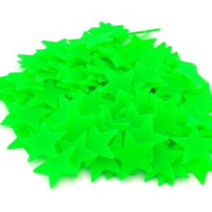 AVX-AG683 Set 100 stelute decorative Fluorescente care absorb lumina si stralucesc in intuneric