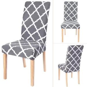 Husa universala pentru scaune clasice, model ROMB, culoare GRI + ALB AVX-AG863A Husa universala pentru scaune clasice, model ROMB, culoare GRI + ALB