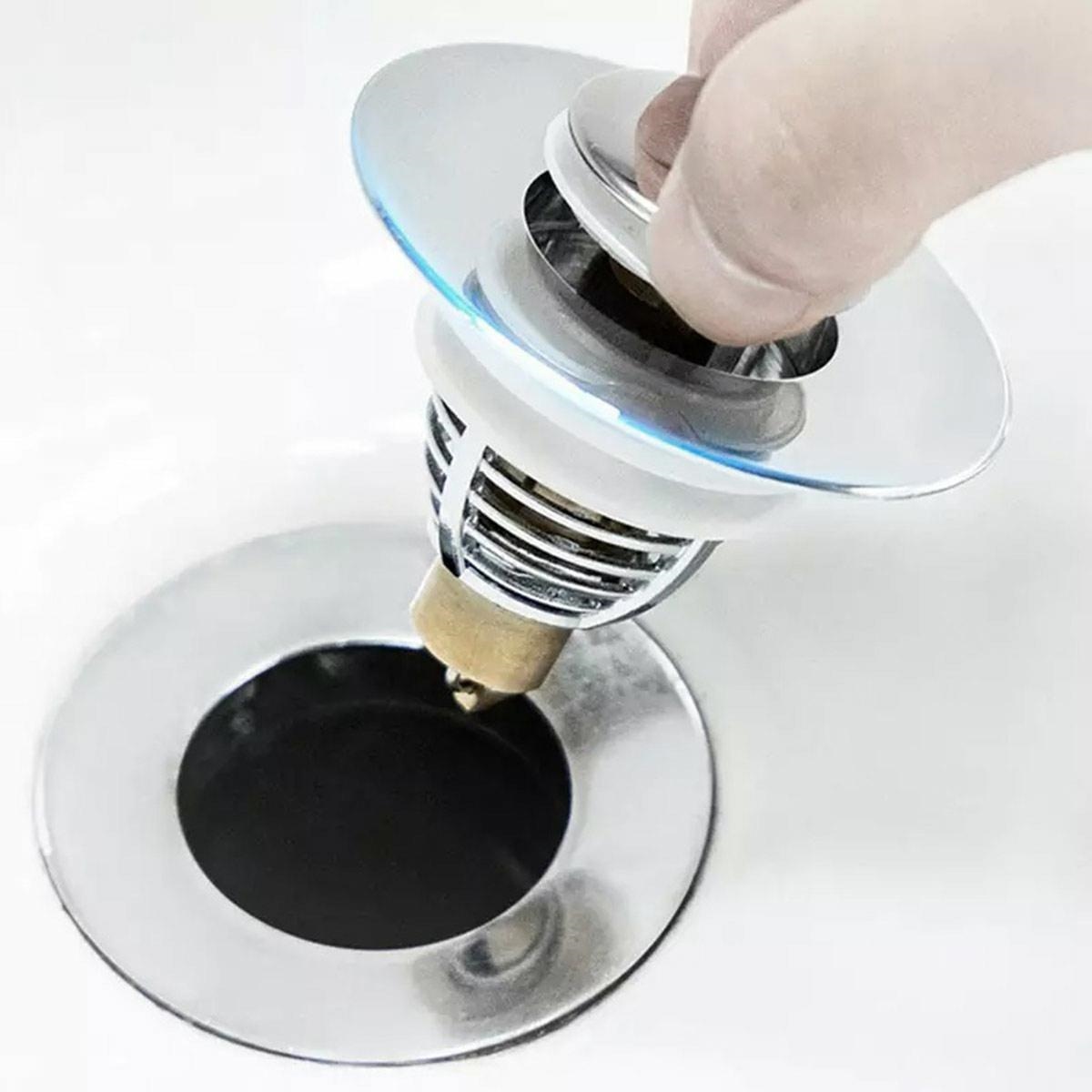 AG868_ag868_16.jpg AVX-AG868 Dop scurgere chiuveta, universal, deschidere cu click, material oțel, diametru exterior 62 mm, culoare Argintiu