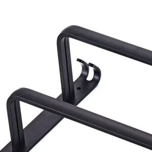 AVX-AG988 Suport de prosoape pentru baie tip "Mansarda" din aluminiu, lungime 60 cm, culoare Negru Mat