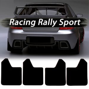 Set 4 Aparatori Noroi SPORT din cauciuc pentru autoturisme, universale, model Blank, dimensiune 30 x 23cm