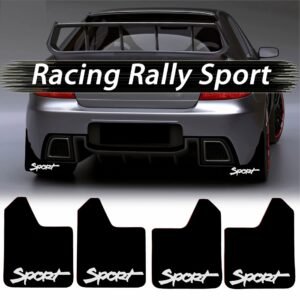 Set 4 Aparatori Noroi SPORT din cauciuc pentru autoturisme, universale, model Sport, dimensiune 30 x 23cm