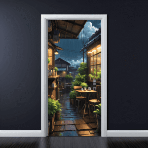 Folie imprimata color pentru decor Usa, dimensiune 200 x 90cm, model: AVX-DR23