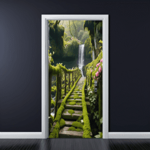 Folie imprimata color pentru decor Usa